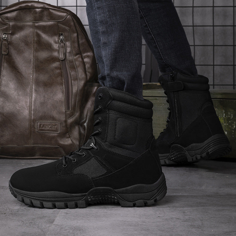 Herren Tactical Stiefel Strapazierfähig Hoch Knöchelschutz Outdoor