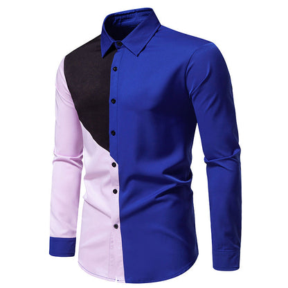 Herren Langarmhemd Modern Geometrisches Muster Trend