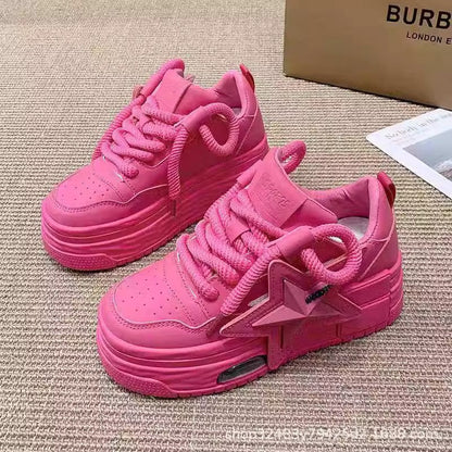 Damen Sneaker Chunky Sternen-Design Komfortabel Sportlich