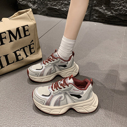 Damen Sneaker Atmungsaktiv Chunky Bequem Sportlich