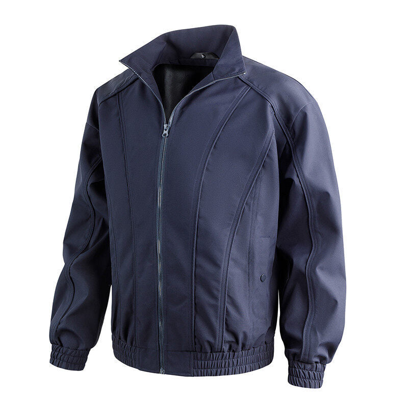 Herren Freizeitjacke Mit Hochschließendem Kragen Elastisch Berlin Style