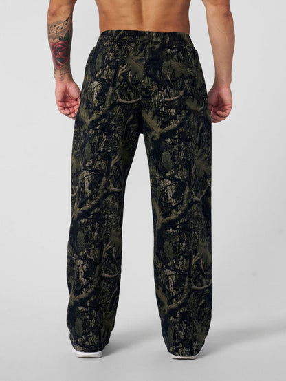 Herren Cargohose Camouflage Bequem Elastisch