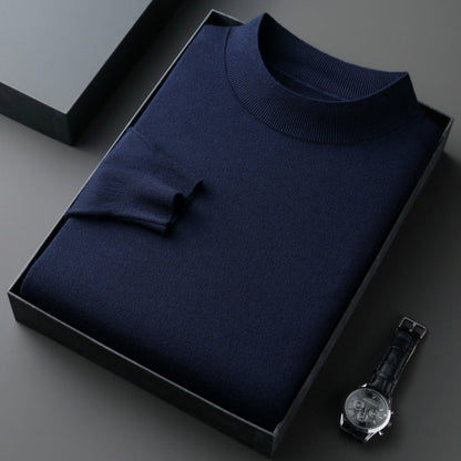 Eleganter Herren Pullover aus Baumwolle Fein Gestrickt
