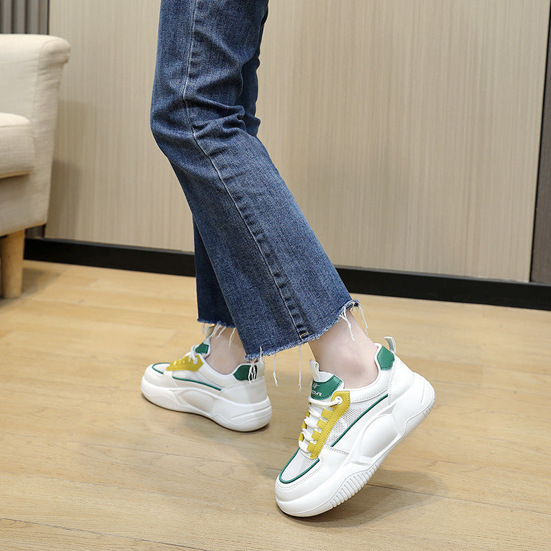 Damen Sneaker atmungsaktiv mit gepolsterter Laufsohle Modern