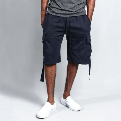 Herren Cargo Shorts Modern mit Taschen und Kordelzug