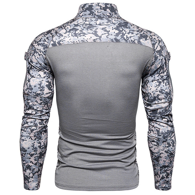 Herren Langarm Pullover Sportlich Reißverschluss Hochkragen