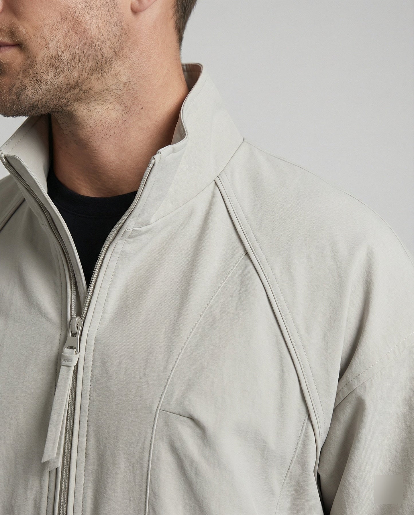 Herren Blouson Leicht Funktional Reißverschluss Raglan Ärmel