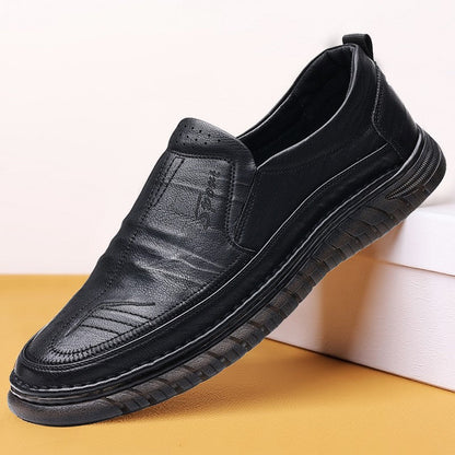 Damen Lederschuhe Slip-On Elegante Rutschfeste Sohle Schuhe Mode