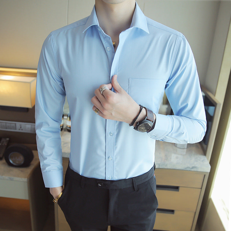 Elegantes Herren Baumwollhemd Modern Slim Fit