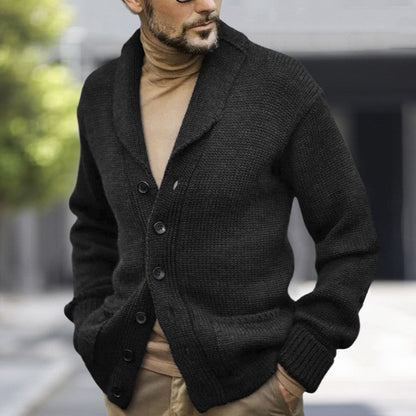 Herren Strickcardigan Weich Kuschelig Winter