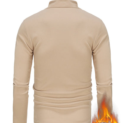 Herren Turtleneck Pullover Atmungsaktiv Langarm Modern