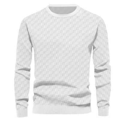 Herren Pullover Strukturiert Grobgestrickt Elegent
