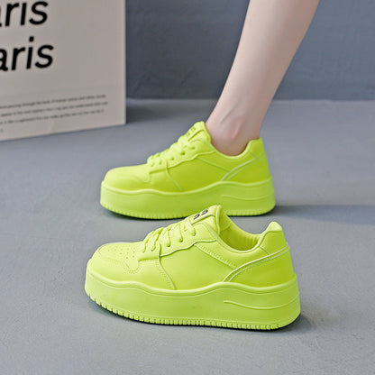 Damen Sneaker Dicksohlige rutschfeste Laufschuhe Sportlich