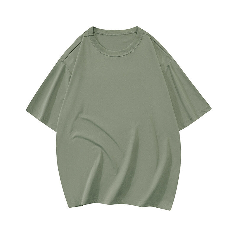 Damen T-Shirt Oversized Lässig Baumwolle