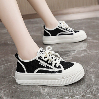 Damen Sneaker Chunky mit Perlen Trend moda