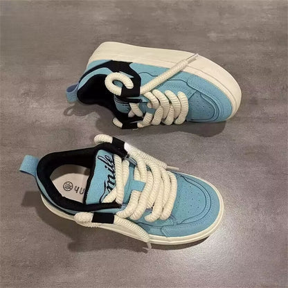 Damen Sneaker Bequem Schnürsystem Weich