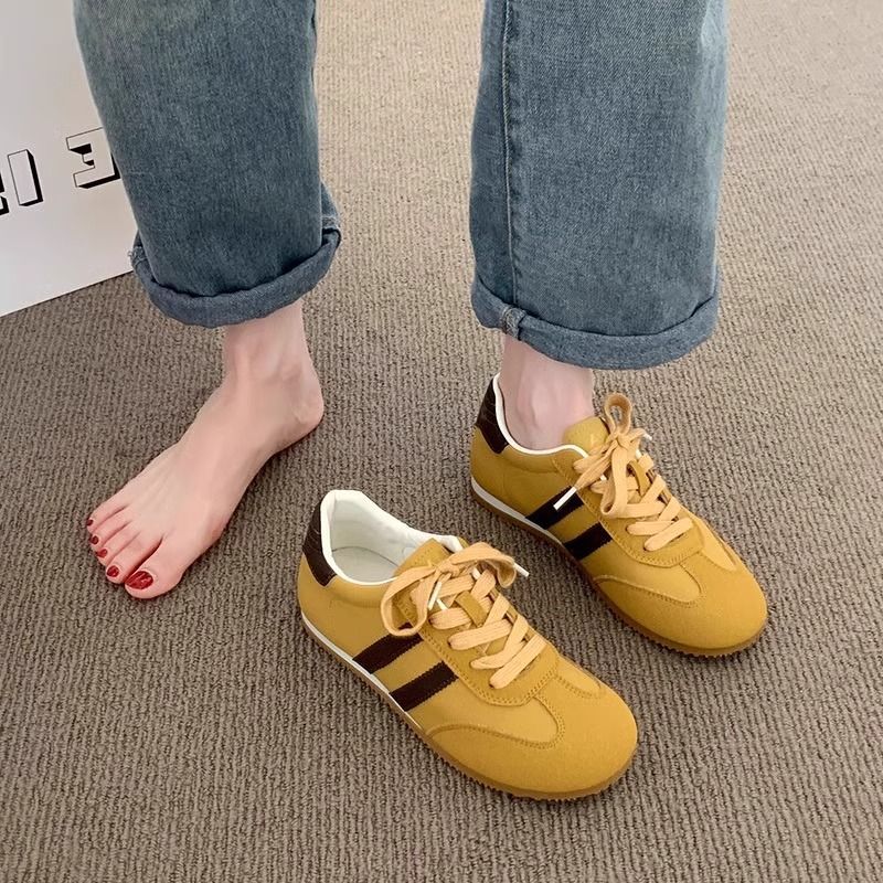 Damen Sneaker Sportlich Atmungsaktiv Mesh Weiße Sohle