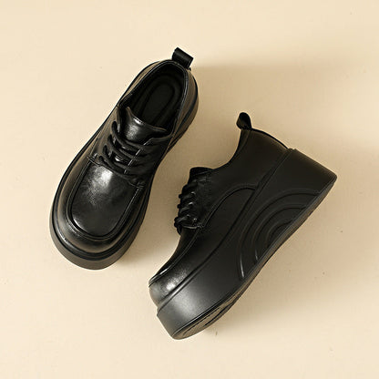Damen Plateau Sneaker Chunky Kunstleder Schuhe Hoch