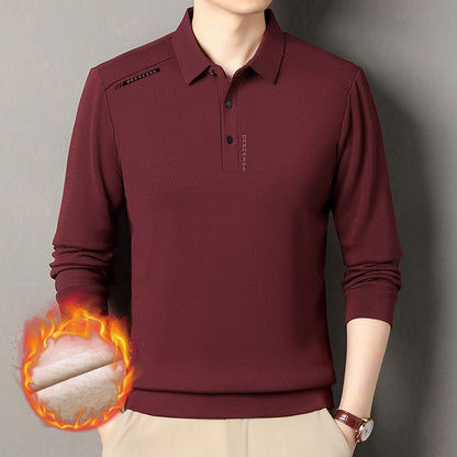 Herren Polo-Shirt Langarm Modern Sportlich Qualität