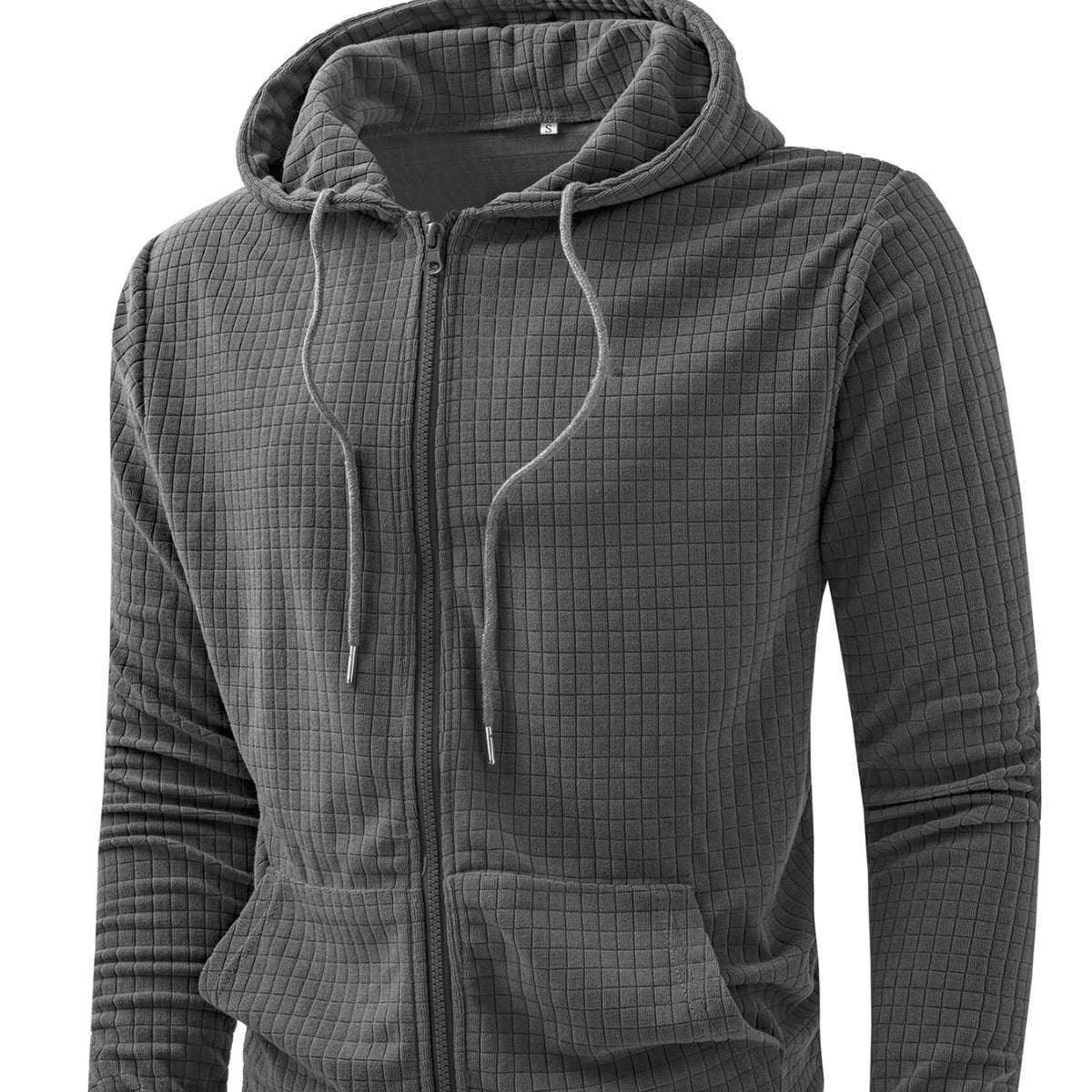 Herren Kapuzenjacke Lockere Fit Strukturiert Urban