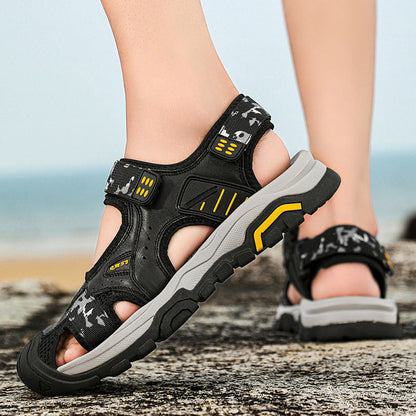 Damen Trekkingsandalen Sportlich Verstellbar Rutschfest