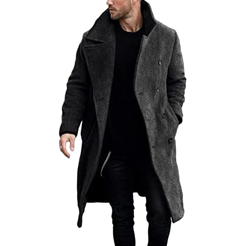 Herren Wollmantel Modern Luxus Kragen Eleganter Schnitt