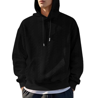 Herren Kapuzenpullover Warm Lässig mit Taschen Fleece