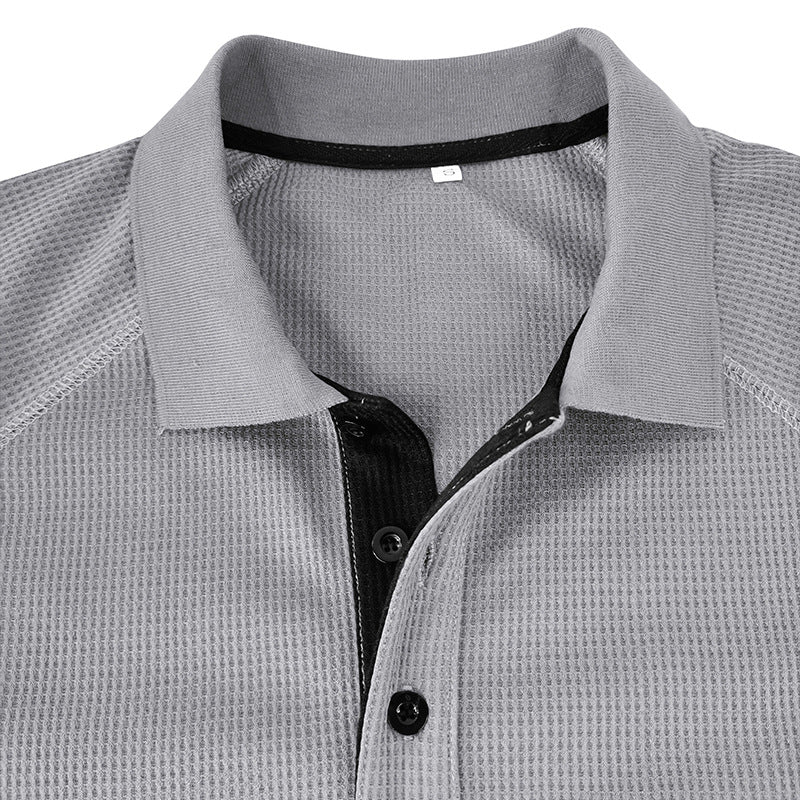 Herren Poloshirt Langarm Modern Berlin Stil