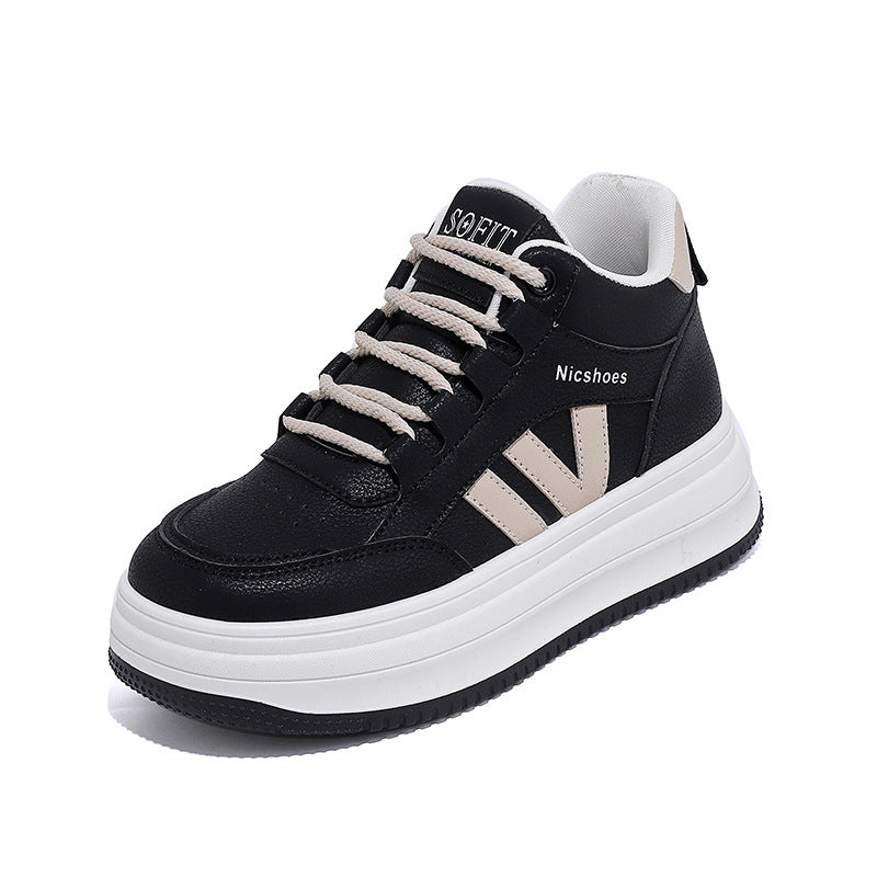 Damen Sneaker Bequem Plattform Schuhe