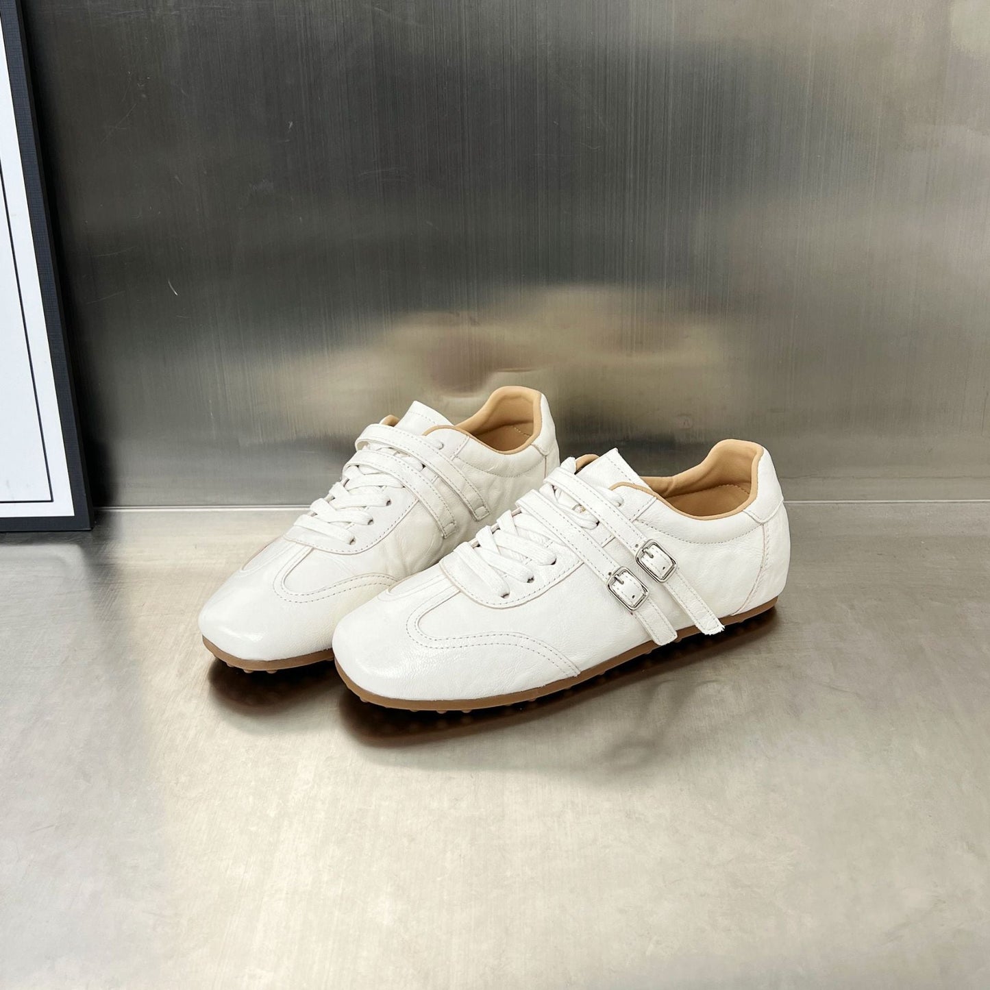 Damen Sneaker Sportlich Bequem Verstellbar