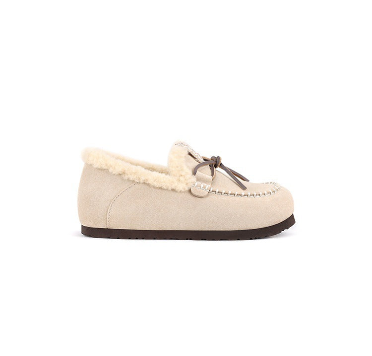 Damen Hausschuhe Flauschig Warm mit Riemen