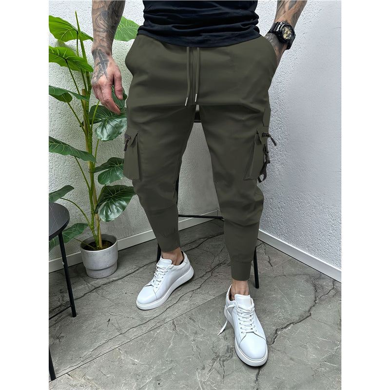 Herren Cargo-Jogginghose Modern Elastisch Mit Taschen