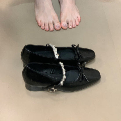 Damen Ballerinas Schimmernd Elegantes Design Spitze