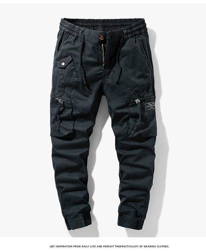Herren Cargo-Hose Praktisch mit Seitentaschen Elastisch