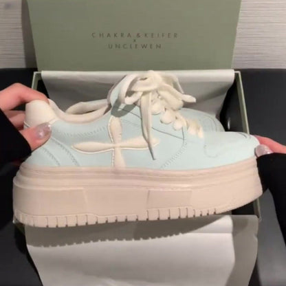 Damen Sneaker Plateau atmungsaktiv Sportlich