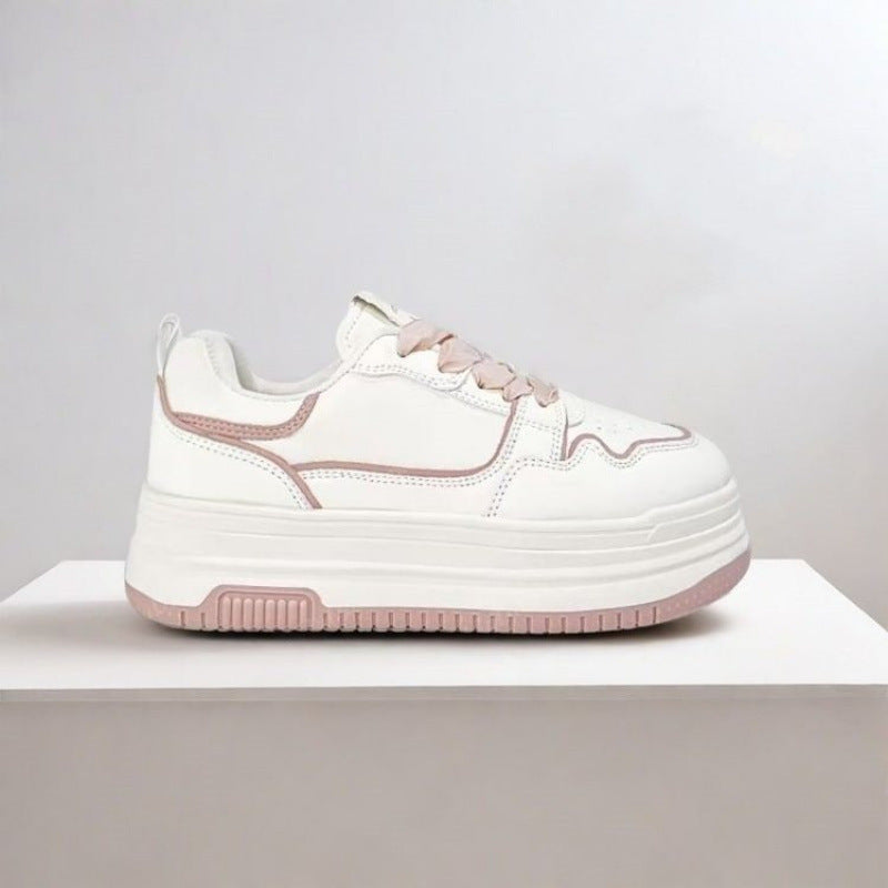 Damen Sneaker Höhe Plateau Komfortabel Modisch