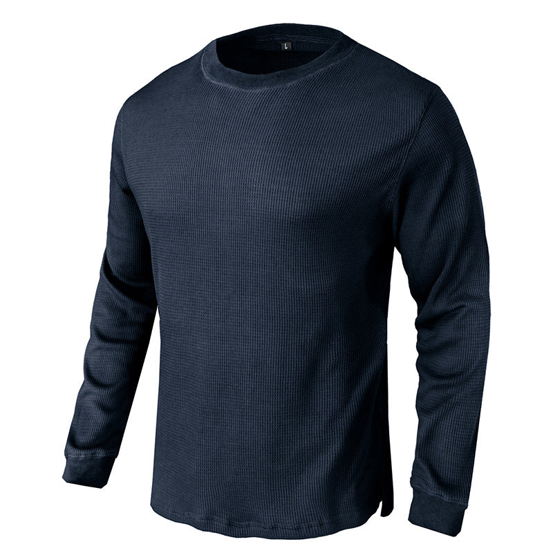 Herren Langarmshirt Slim Fit atmungsaktiv Baumwolle
