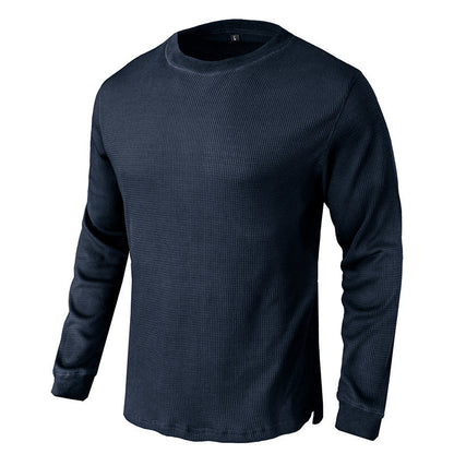 Herren Langarmshirt Slim Fit atmungsaktiv Baumwolle