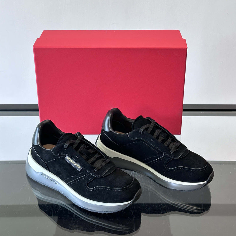 Damen Sneaker Sportlich Rutschfest Wildleder Schuhe