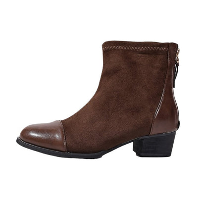 Damen Stiefeletten Weichleder Elegant Schuhe Modern