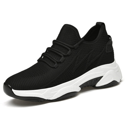 Damen Sneaker Elastisch Schnüren bequem Sportlich