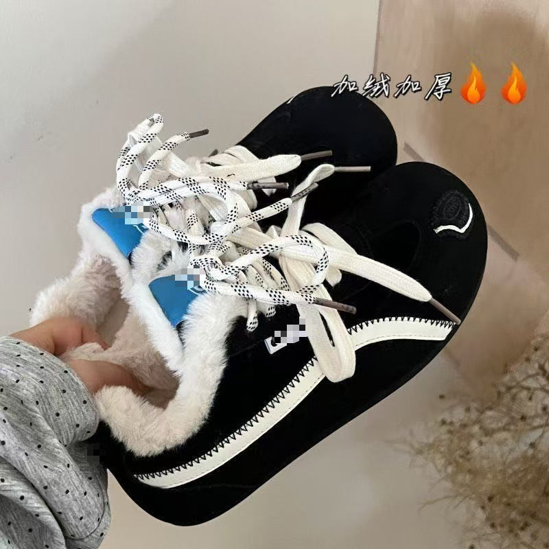 Damen Sneaker Warm Fleece Innensohle Winterstil - BerlinGlamour