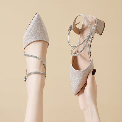 Damen Absatzschuhe Elegante Hochhackig Glitzer