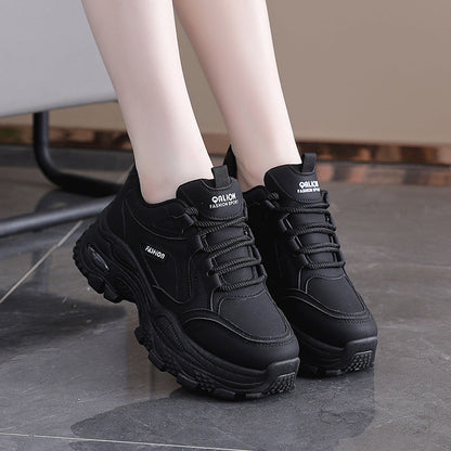 Damen Sneaker Chunky Trendschuhe High Heel