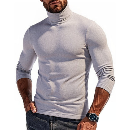 Herren Rollkragenpullover Elastisch Stretch Modern