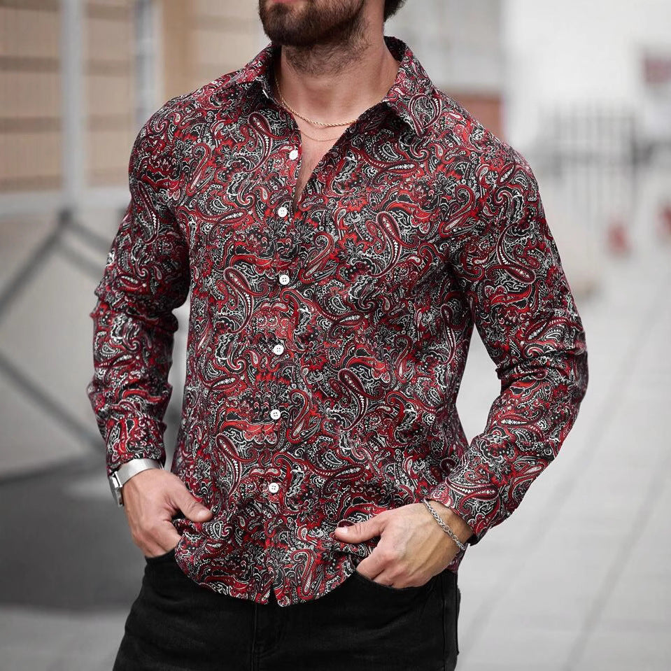Männer Hemd Paisley Muster Modern Berlin - BerlinGlamour