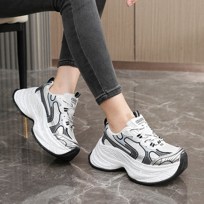 Damen Sneaker Chunky Bequem Laufsohle Modisch