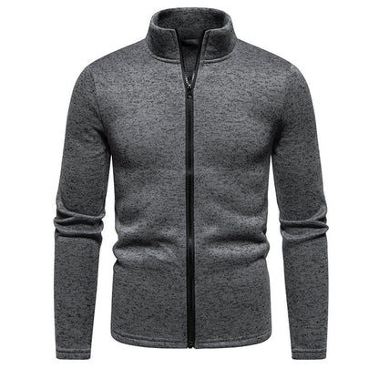Herren Fleecejacke Warm mit Reißverschluss Hochkragen
