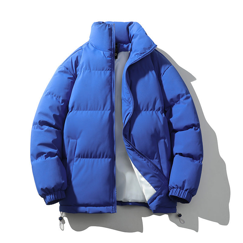 Herren Pufferjacke Isoliert Warm Hochkragen Modern