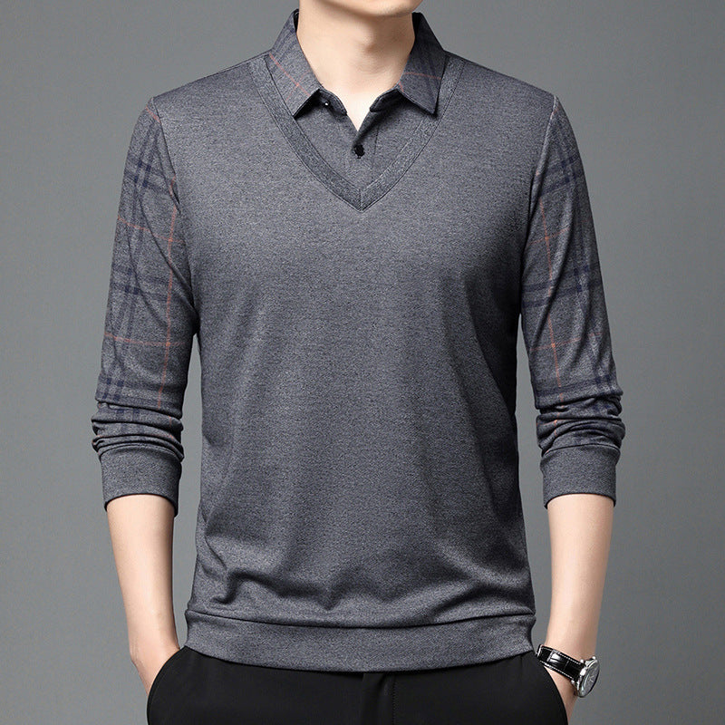 Herren Pullover V-Ausschnitt Modern Strukturiert Elegent - BerlinGlamour